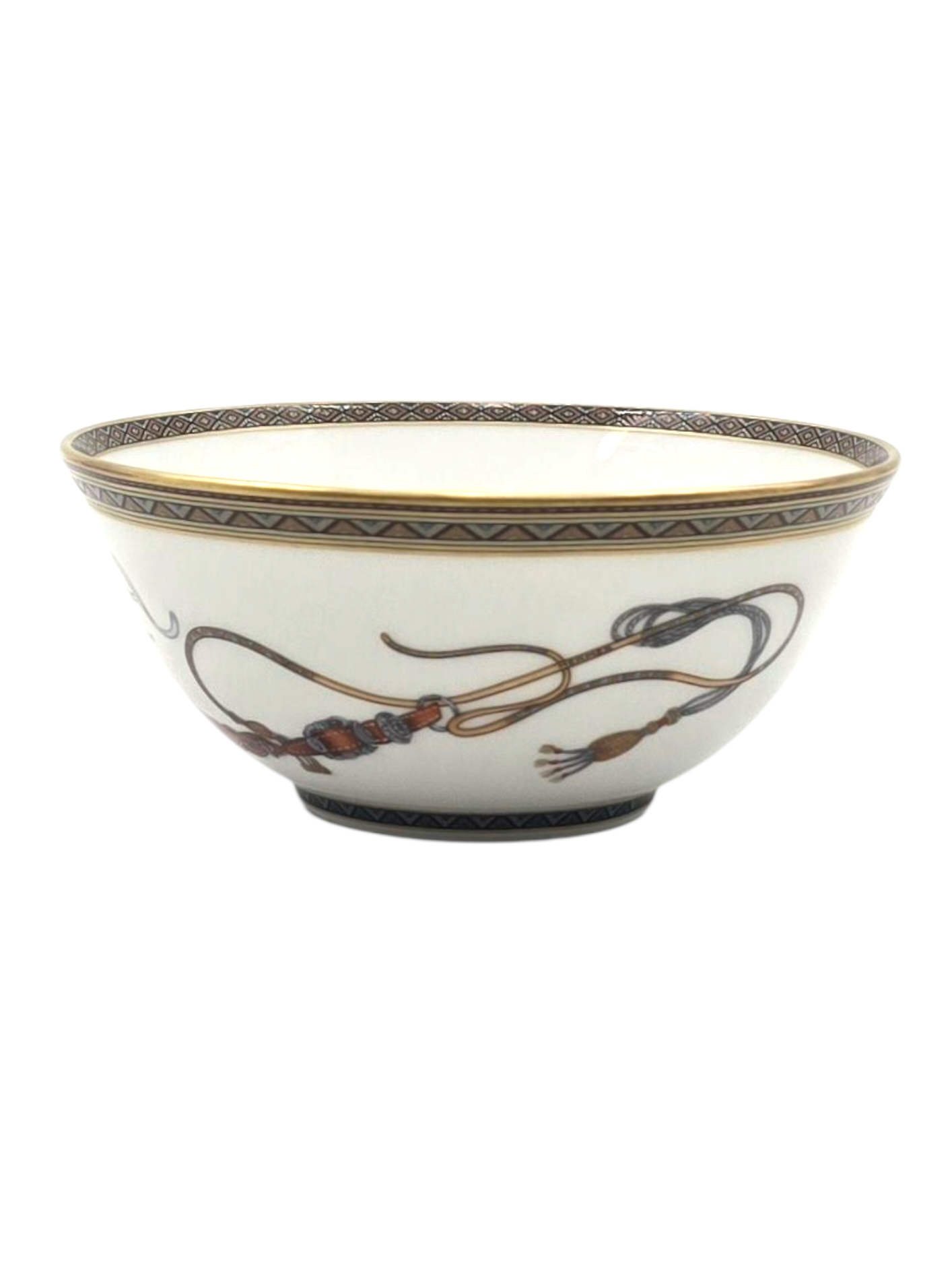 Cheval D'Orient Rice Bowl White Tableware in Ceramic
