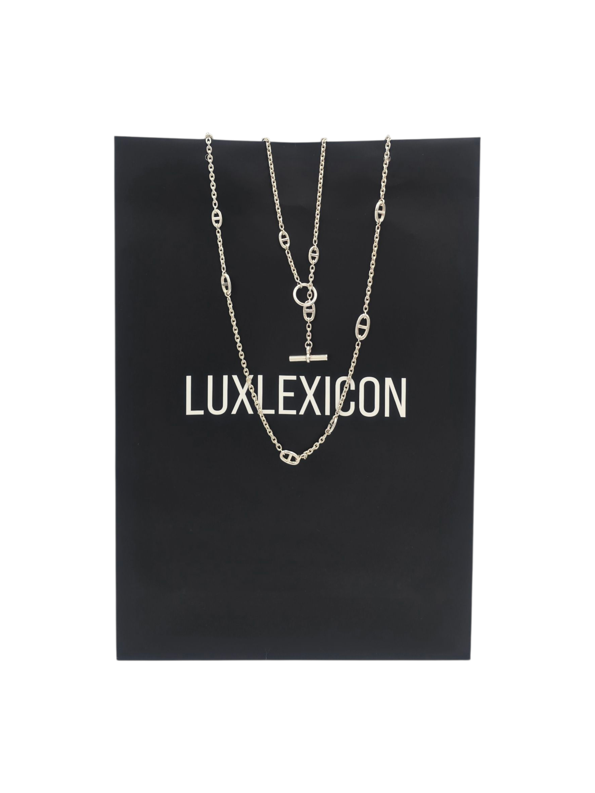 Hermès Farandole 120cm Silver Necklace in NA_1