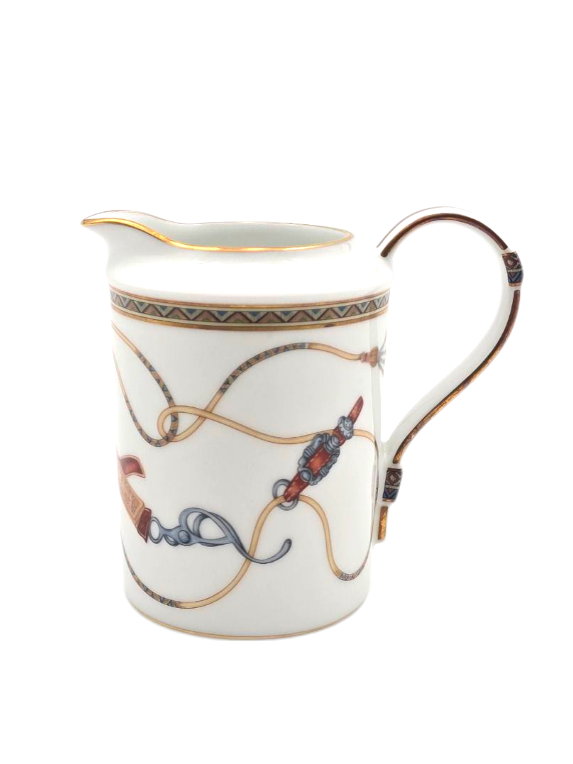 Cheval D'Orient Creamer Jar White Tableware in Ceramic
