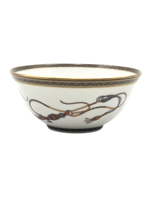 Cheval D'Orient Rice Bowl White Tableware in Ceramic
