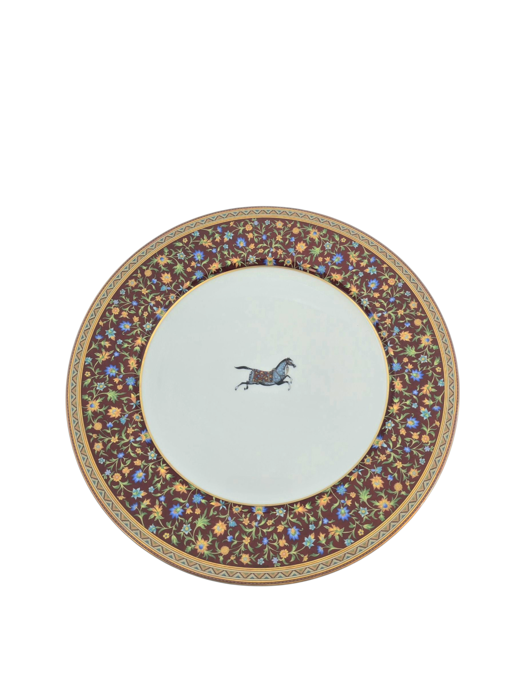 Cheval D'Orient Dinner Platter ( Set of 2 ) White Tableware in Ceramic