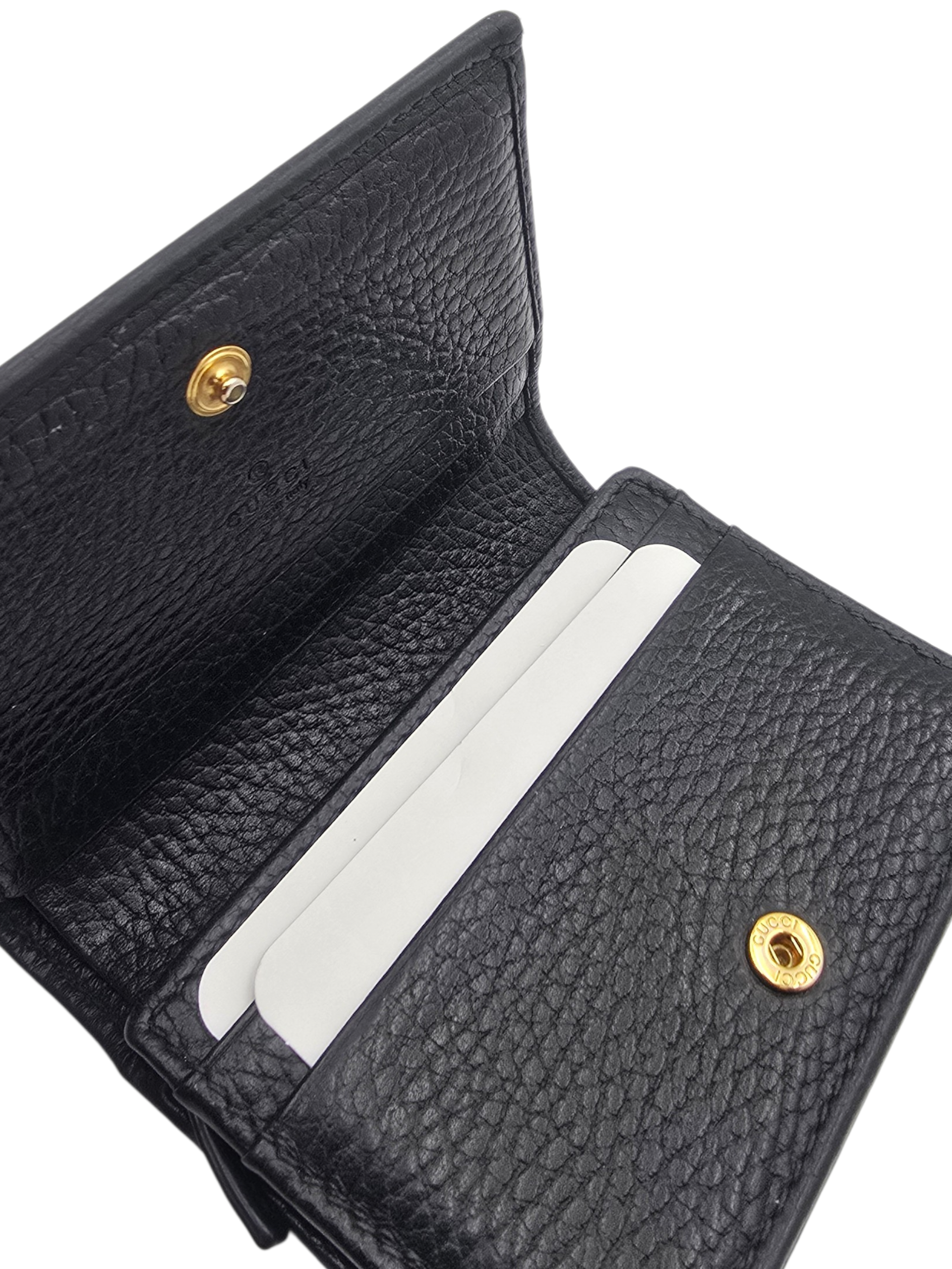 Card case wallet  Wallet Black in Calfskin,  hardware