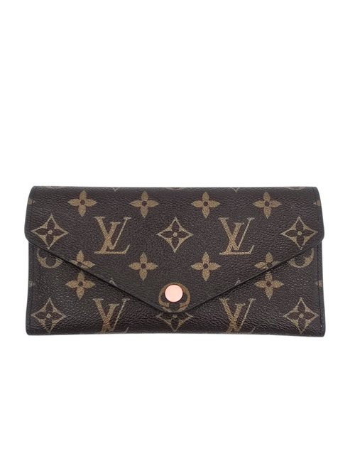 Josephine Brown Wallet in Monogram Coated Canvas