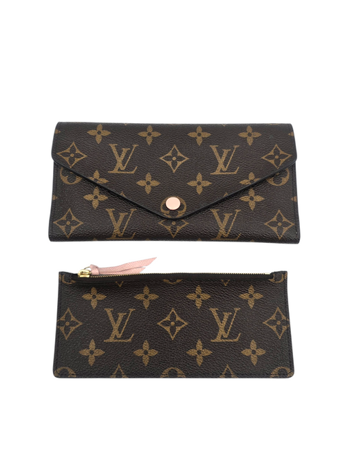 Josephine Brown Wallet in Monogram Coated Canvas