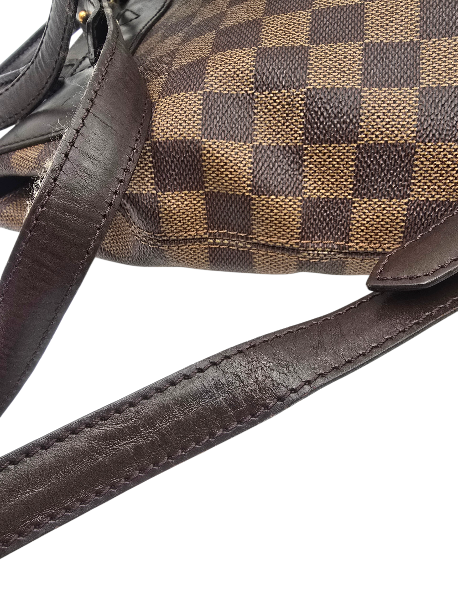 Damier Brown Backpack in Monogram Coated Canvas