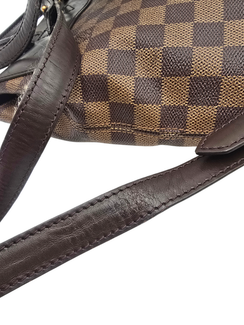 Damier Brown Backpack in Monogram Coated Canvas
