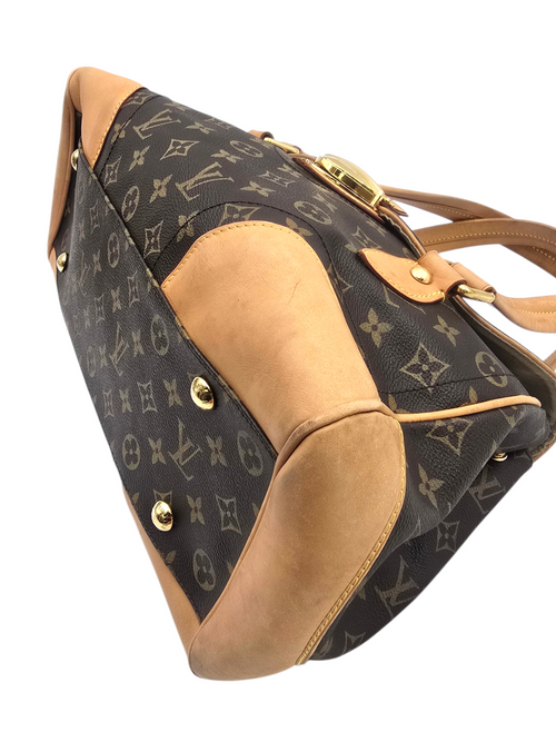 Beverly GM Brown Shoulder Bag in Monogram Coated Canvas