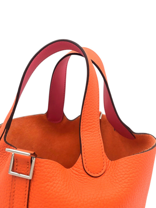 Picotin 18 Fue (rose azalea handle) in Clemence, Palladium hardware