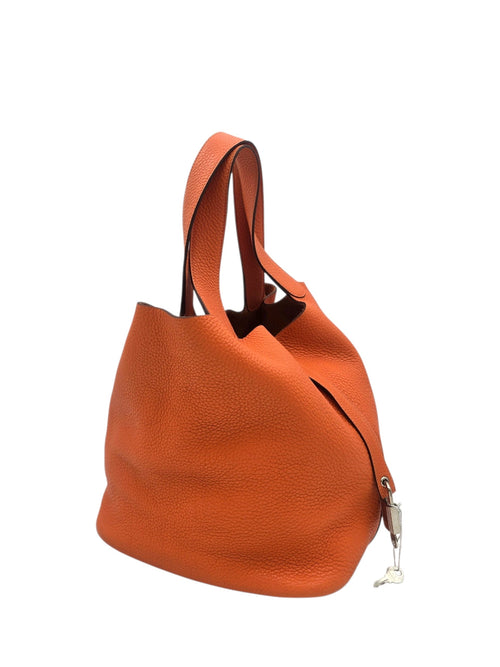 Picotin 26 Orange in Clemence, Palladium hardware