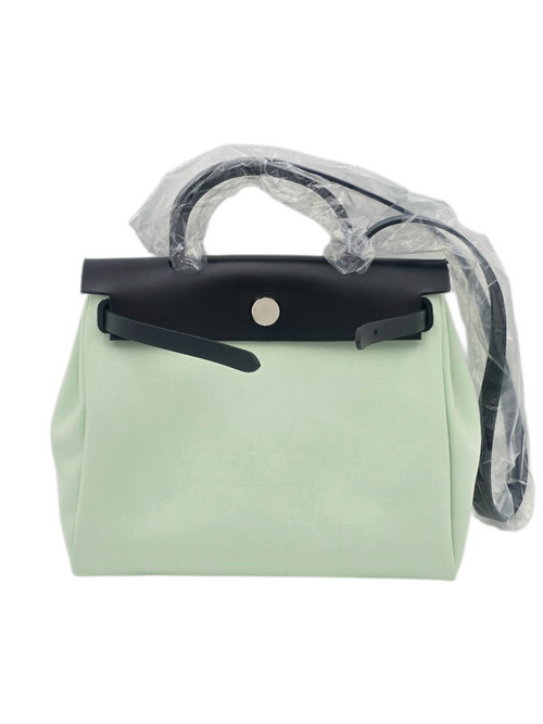 Herbag 31 Vert Fizz in Toile/Vache Hunter, Palladium hardware