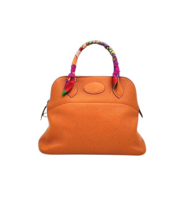 Hermès Bolide 31 Orange in Clemence, Palladium hardware_1