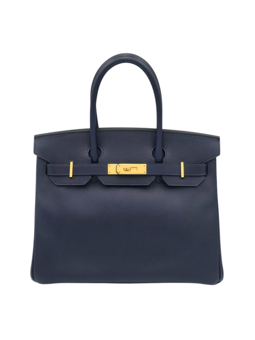 Hermès Birkin 30 Blue Sapphire in Epsom, Gold hardware_1