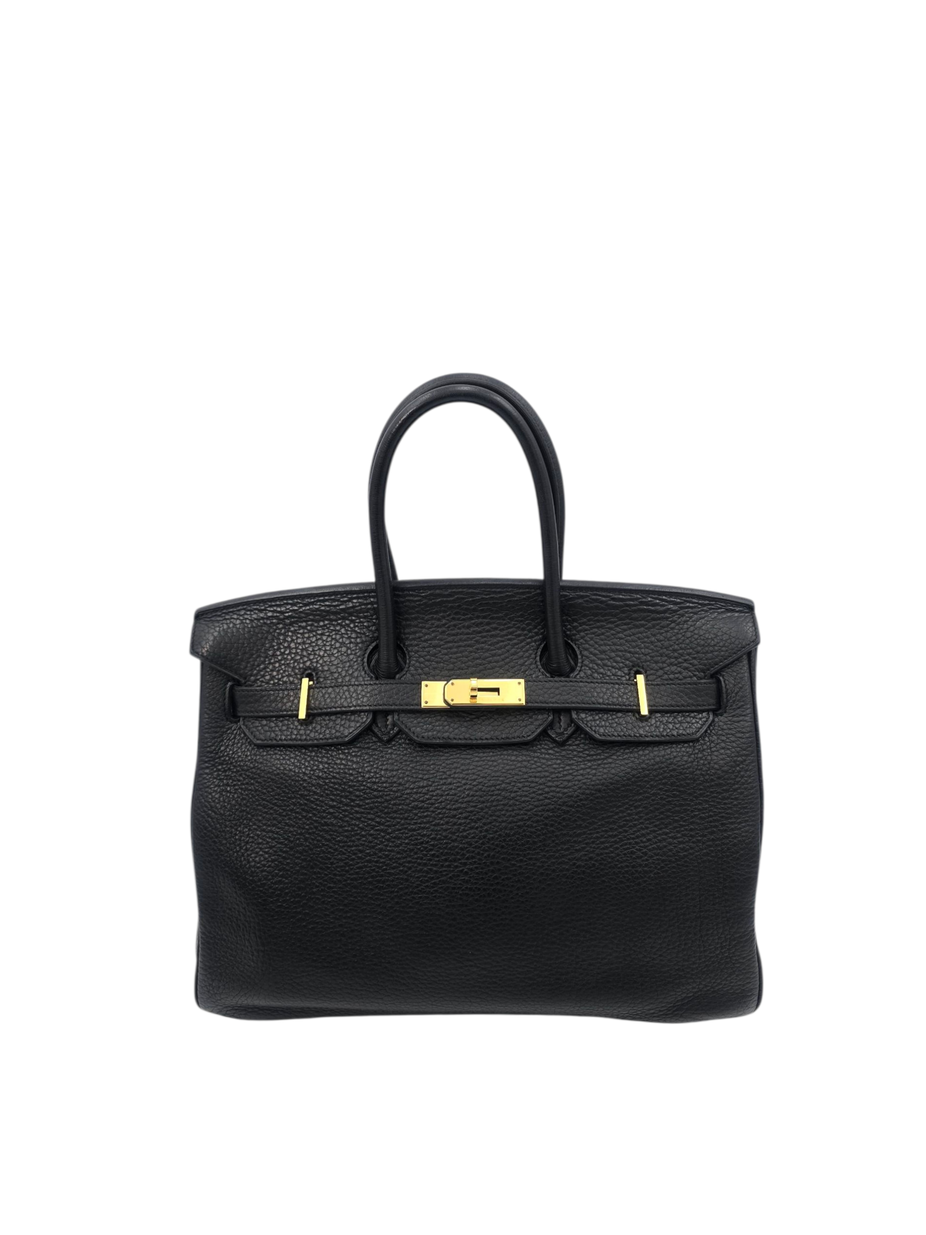 Hermès Birkin 35 Black in Togo, Gold hardware_1