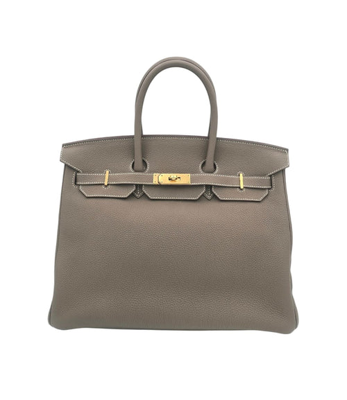 Hermès Birkin 35 Etoupe in Togo, Gold hardware_1