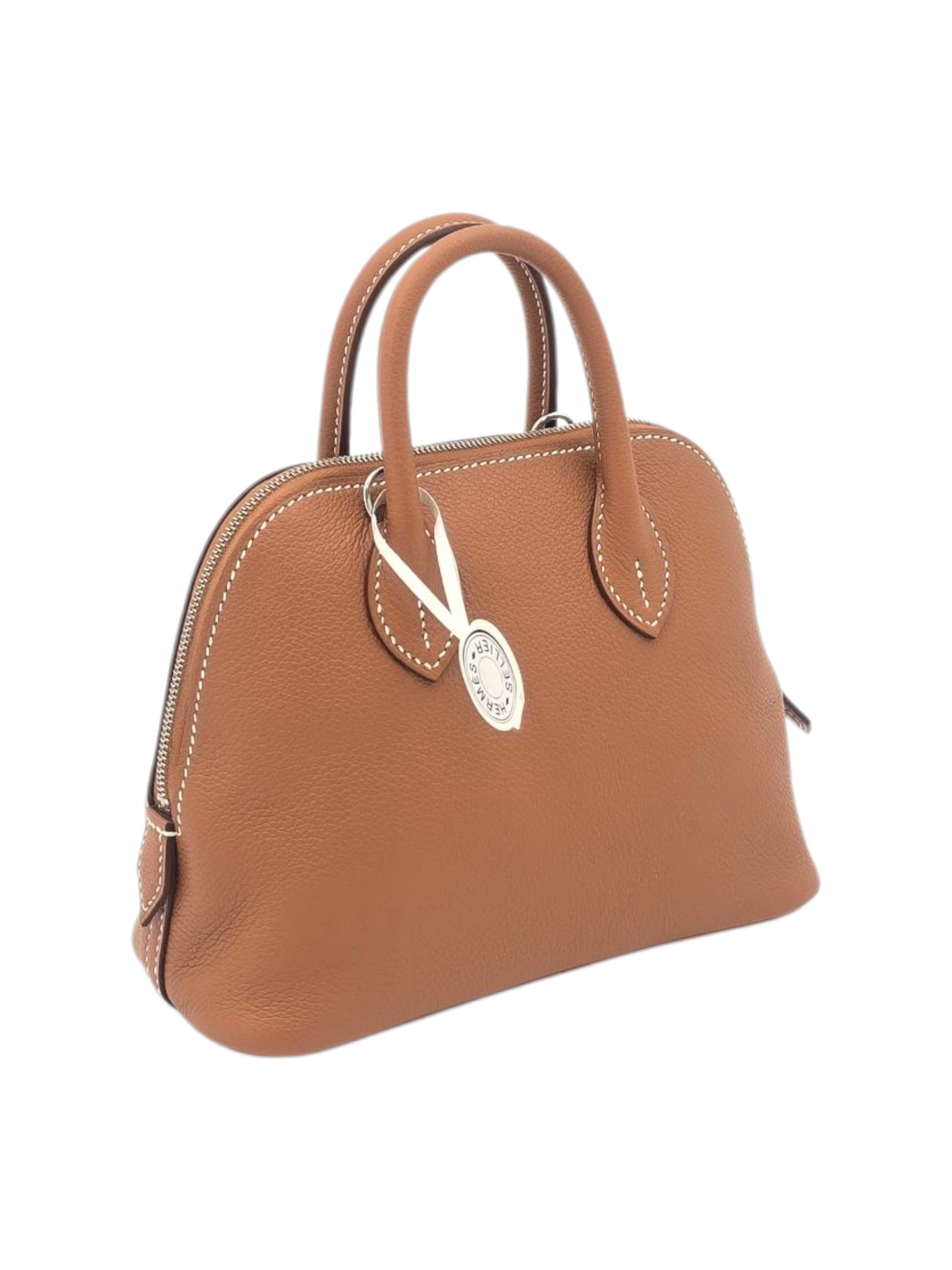 Hermès Bolide Mini Gold in Evercolor, Palladium hardware_1