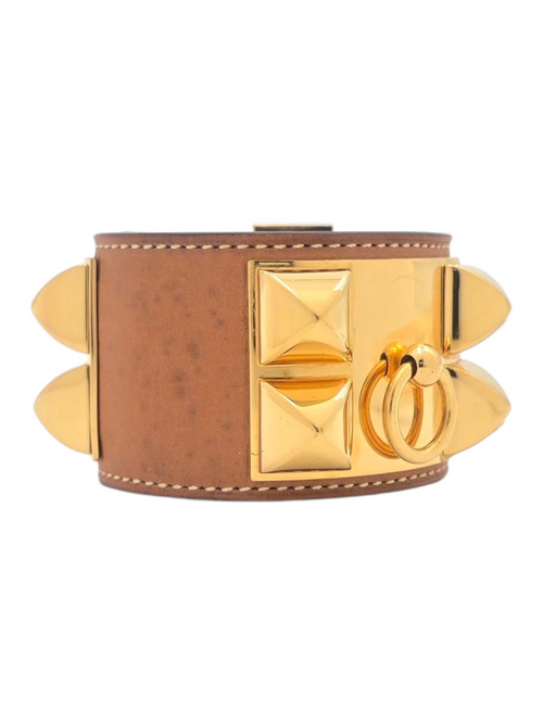Hermès CDC Small Gold Bangle in Swift, Gold hardware_1