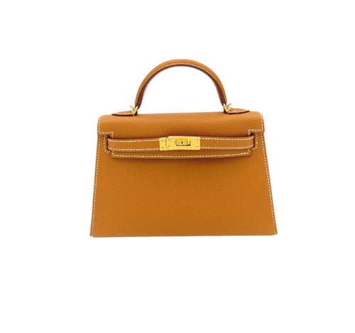Hermès Kelly Mini Gold in Epsom, Gold hardware_1
