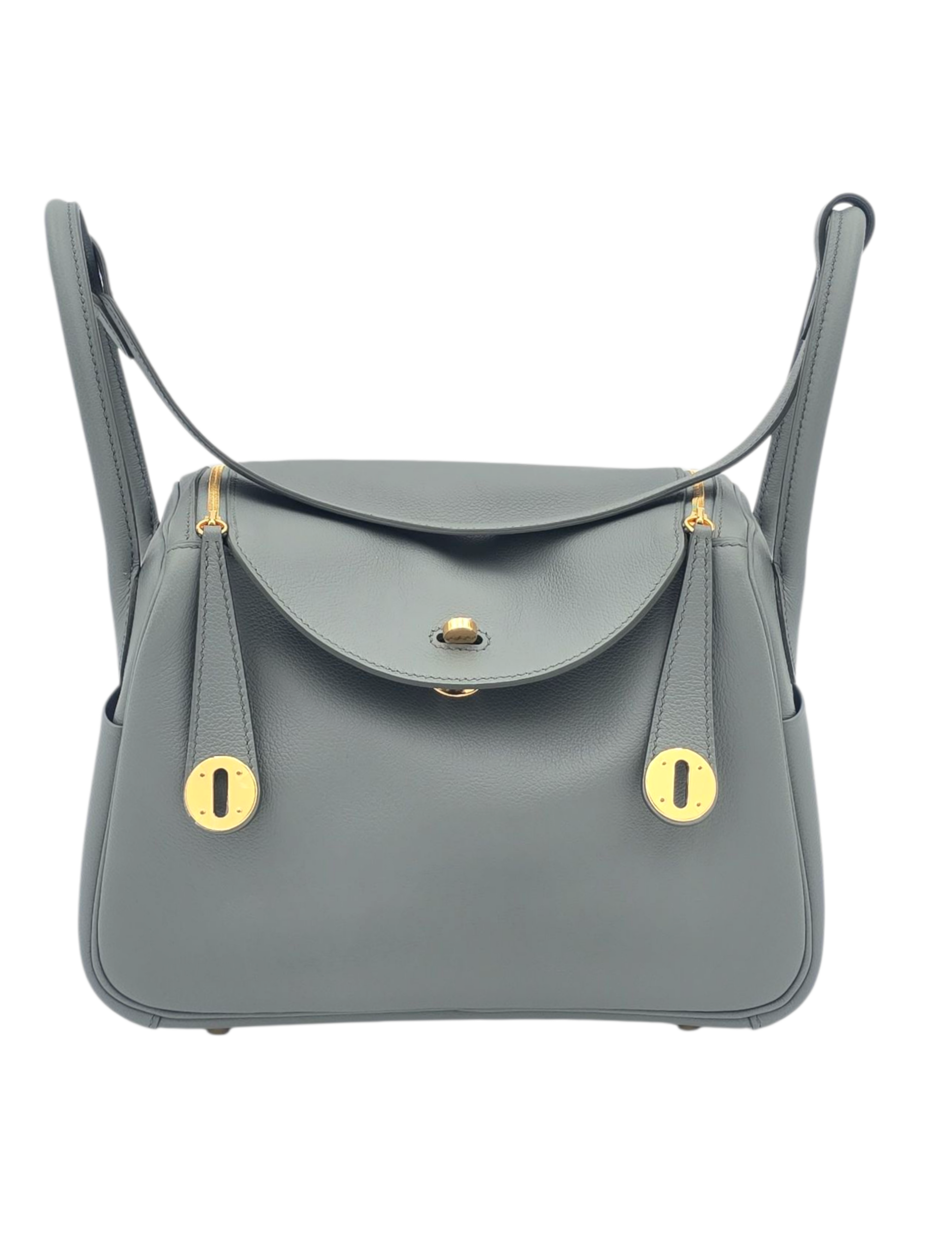 Hermès Lindy 26 Vert Amande in Evercolor, Gold hardware_1