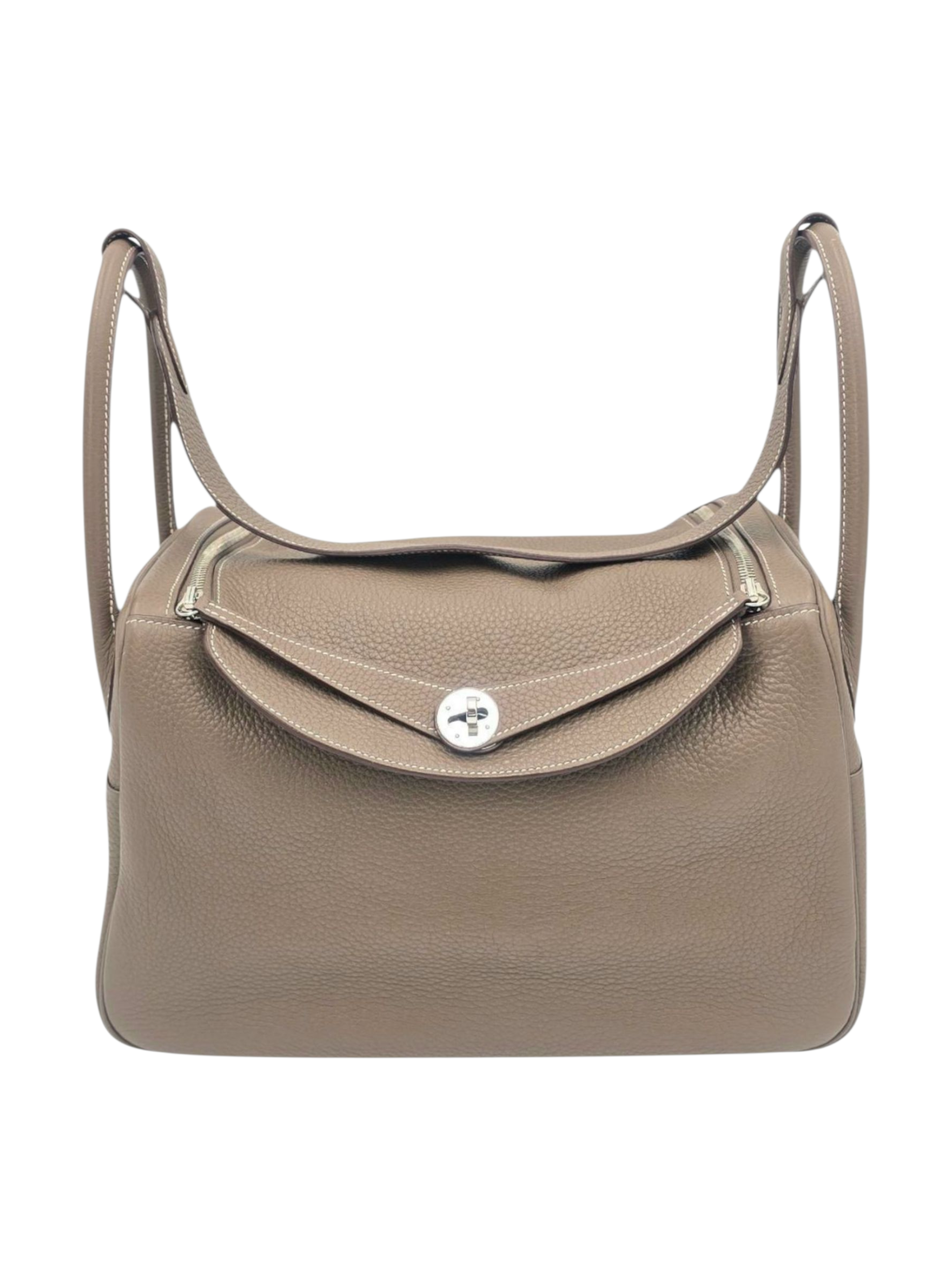 Hermès Lindy 34 Etoupe in Clemence, Palladium hardware_1