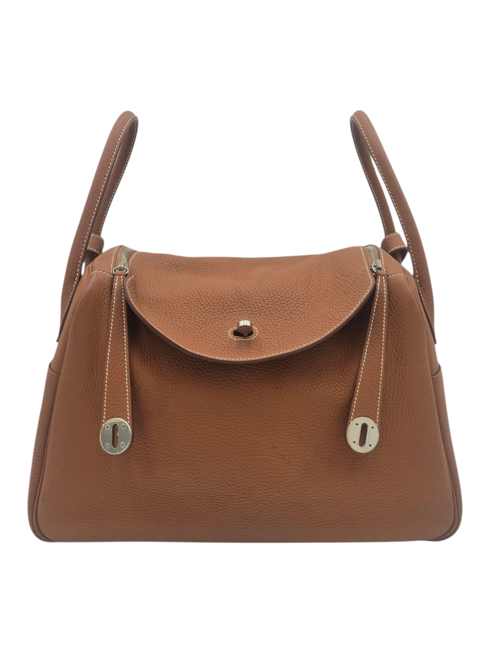 Hermès Lindy 34 Gold in Clemence, Palladium hardware_1