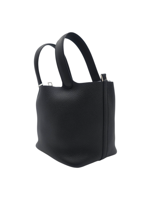 Hermès Picotin 22 Noir in Clemence, Palladium hardware_1