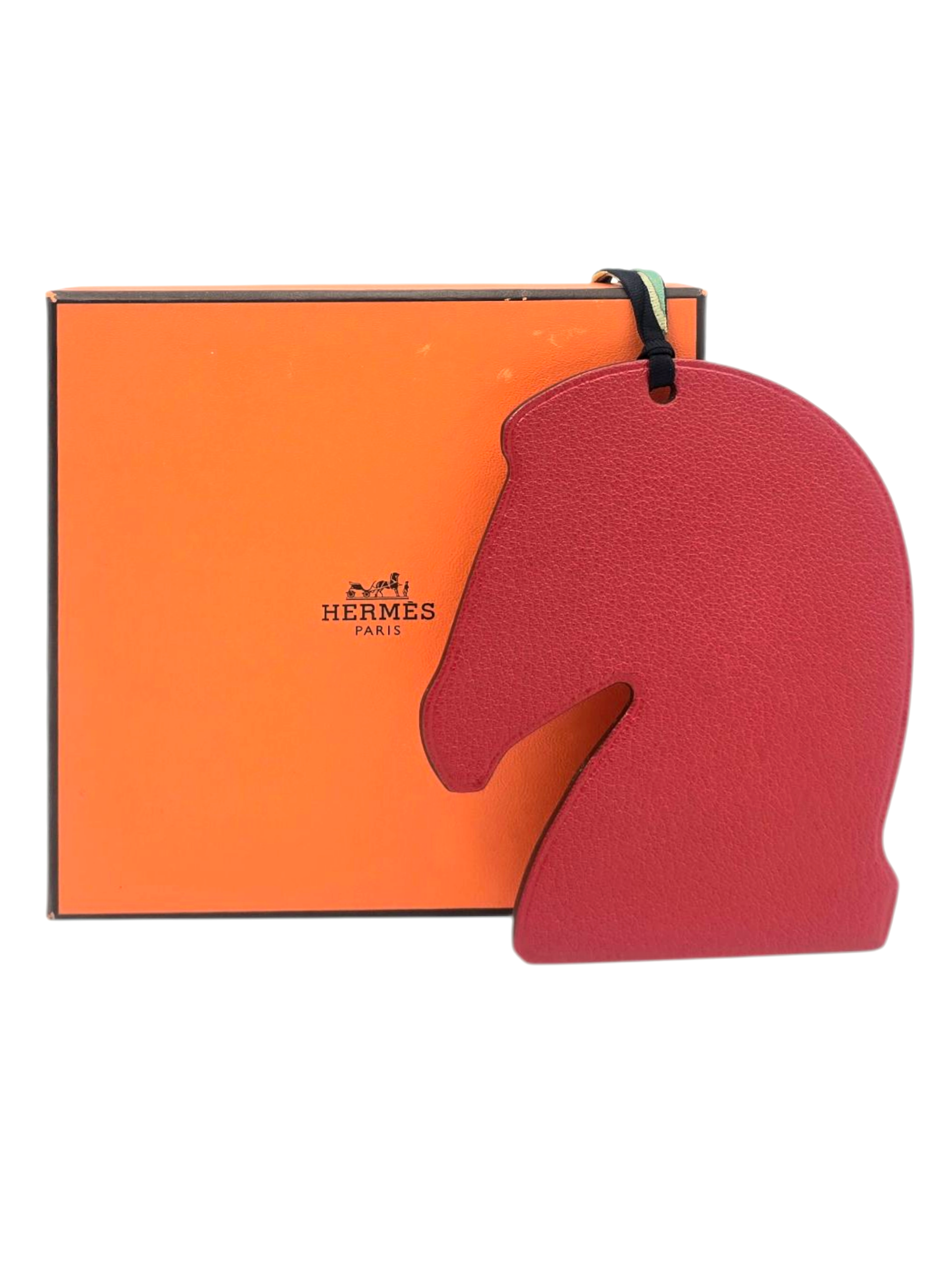 Hermès Samarcande Horse Head Red/Orange Charm in NA_1