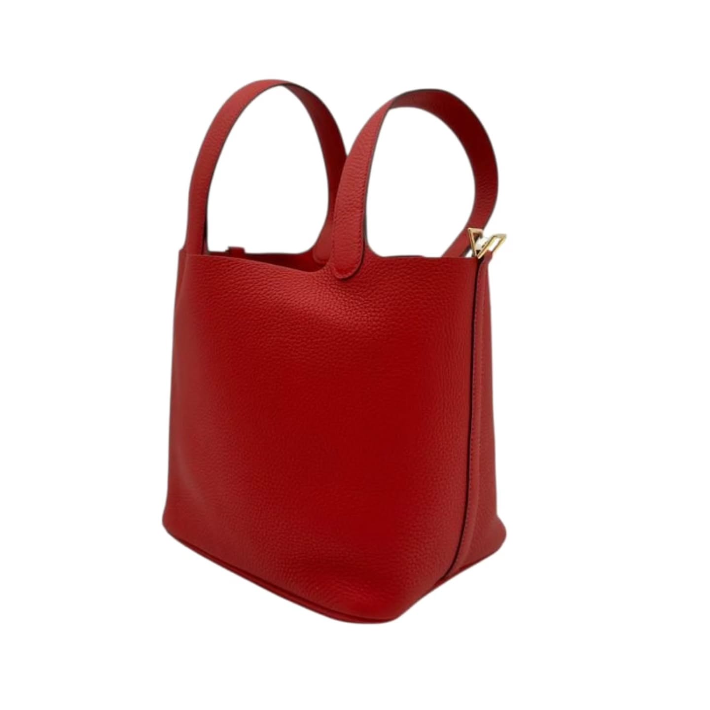 Hermès Picotin 22 Vermillon in Clemence, Gold hardware_1