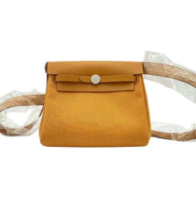 Hermès Herbag 20 Naturel Sable in Toile/Vache Hunter, Palladium hardware_1