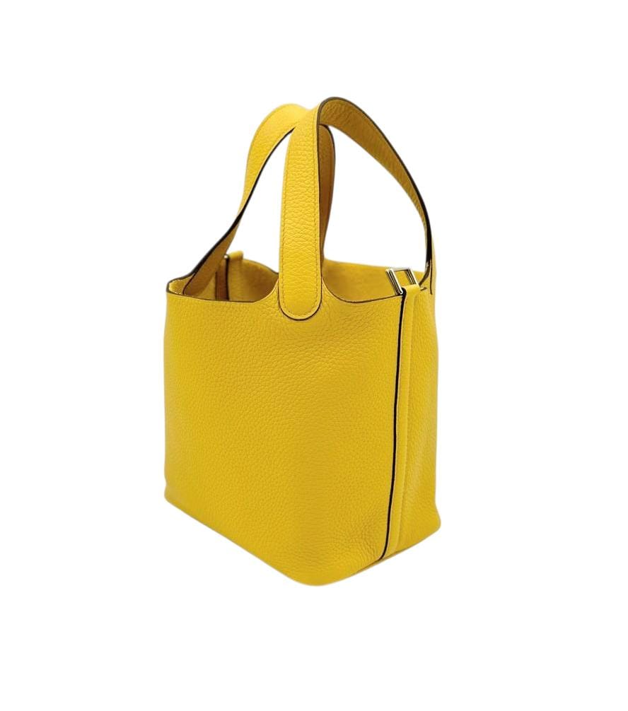 Hermès Picotin 18 Sun in Clemence, Palladium hardware_1