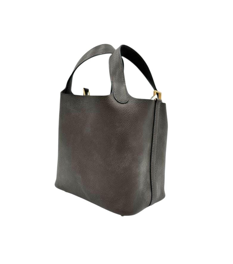 Hermès Picotin 18 Ebene in Barenia Fauborg, Gold hardware_1