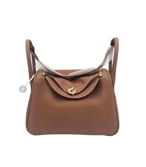 Hermès Lindy 30 Gold in Clemence, Gold hardware_1