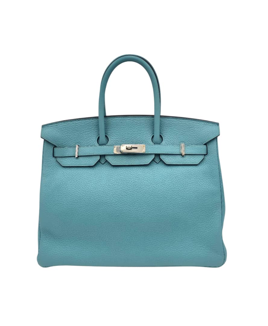 Hermès Birkin 35 Blue Saint in Clemence, Palladium hardware_1